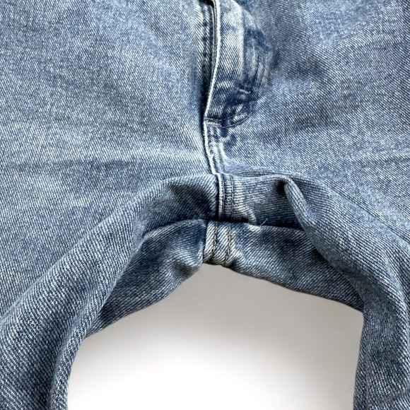 Wrangler Jeans 32x29 Light Wash Blue Cowboy Cut Slim Fit Y2K Western Mens 33x30 - Picture 8 of 9